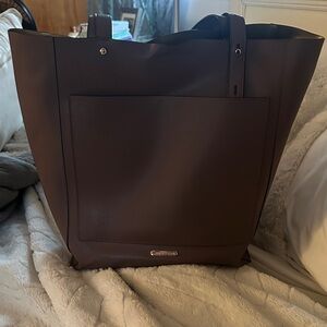 Elegant Brown Leather Tote Bag